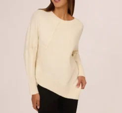 Adrianna Papell Tops & Blouses|Sweaters*Asymmetrical Slouchy Dolman Sleeve Pullover Sweater In