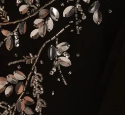 Adrianna Papell Wedding Guest Dresses|Grandmother Of The Bride & Groom*Beaded Chiffon Ankle Length Gown With Dolman Sleeves In