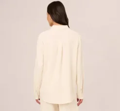 Adrianna Papell Tops & Blouses|Co-Ord Sets*Button Up Utility Top With Pockets In