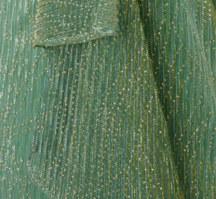 Adrianna Papell Wedding Guest Dresses|Day Dresses*Crinkle Metallic Faux Wrap Dress With Draped Detail In Green Slate