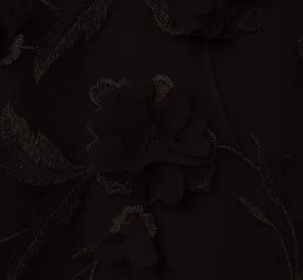 Adrianna Papell Wedding Guest Dresses*3D Floral Embroidered Trapeze Dress With Open Bow Back In