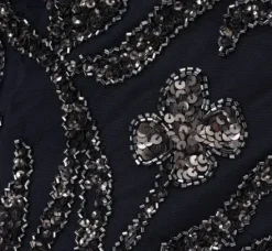 Adrianna Papell Wedding Guest Dresses|Formal Dresses*Floral Beaded Dress With Sheer Long Sleeves In