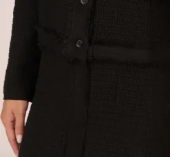 Adrianna Papell Tops & Blouses|Sweaters*Fray Trimmed Cardigan Sweater With Long Sleeves In
