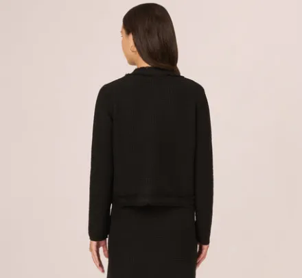 Adrianna Papell Tops & Blouses|Sweaters*Fray Trimmed Cardigan Sweater With Long Sleeves In