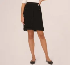 Adrianna Papell Pants & Skirts|Co-Ord Sets*Fray Trimmed Pencil Skirt With Pockets In