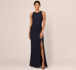 Adrianna Papell Wedding Guest Dresses|Formal Dresses*Glitter Boucle Stretch Gown In
