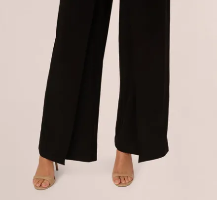 Adrianna Papell Jumpsuits|Day Dresses*Jersey Halter Jumpsuit With Overlay Details In