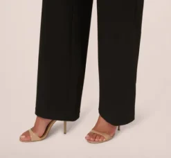 Adrianna Papell Jumpsuits|Day Dresses*Knit Crepe Wide Leg Jumpsuit With Bell Sleeves In