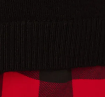 Adrianna Papell Tops & Blouses|Sweaters*Long Sleeve Layered Sweater Top In Black W Red Buffalo Plaid
