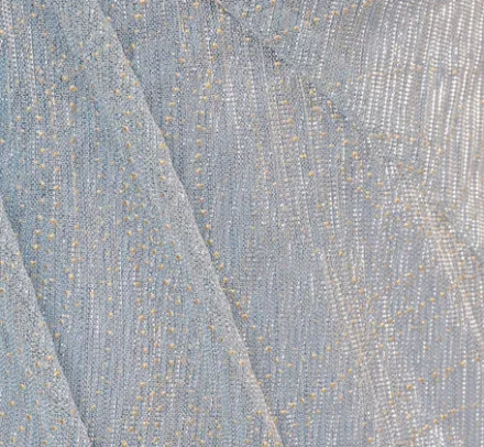 Adrianna Papell Wedding Guest Dresses|Formal Dresses*Metallic Mesh Faux Wrap Gown With Ruffle Accents In Sky Blue