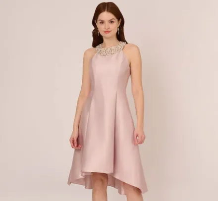 Adrianna Papell Wedding Guest Dresses*Mikado Short Party Dress In