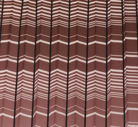 Adrianna Papell Pants & Skirts|Co-Ord Sets*Multicolor Stripe Print Pleated Midi Skirt In Mocha Ivory Chevron Stripe