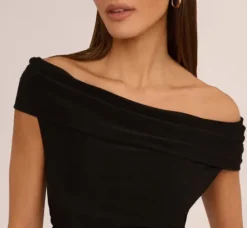 Adrianna Papell Wedding Guest Dresses|Day Dresses*Off The Shoulder Jersey Maxi Dress In