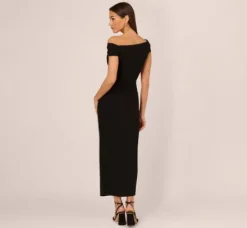 Adrianna Papell Wedding Guest Dresses|Day Dresses*Off The Shoulder Jersey Maxi Dress In