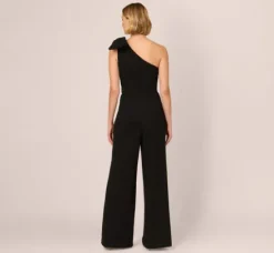 Adrianna Papell Jumpsuits*One Shoulder Bow Jumpsuit In