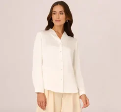 Adrianna Papell Tops & Blouses|Co-Ord Sets*Pebble Satin Woven Blouse In