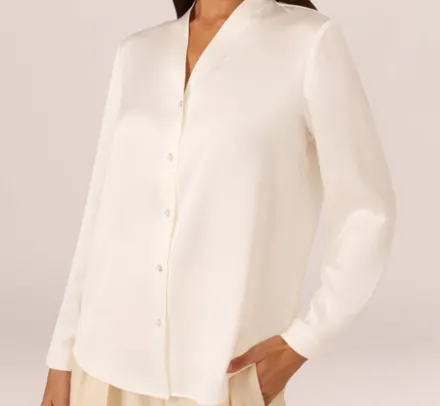 Adrianna Papell Tops & Blouses|Co-Ord Sets*Pebble Satin Woven Blouse In