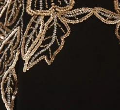 Adrianna Papell Wedding Guest Dresses|Formal Dresses*Plus Size Beaded Crepe Long Dress In