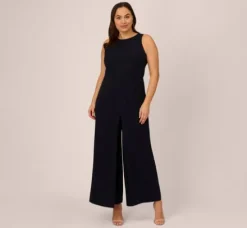 Adrianna Papell Jumpsuits|Formal Dresses*Plus Size Sleeveless Asymmetrical Jumpsuit In