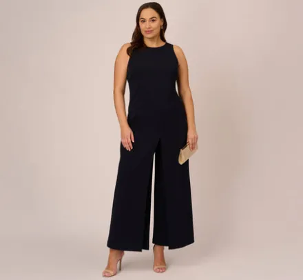 Adrianna Papell Jumpsuits|Formal Dresses*Plus Size Sleeveless Asymmetrical Jumpsuit In
