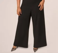 Adrianna Papell Jumpsuits|Formal Dresses*Plus Size Sleeveless Wide Leg Jumpsuit With Lace Neckline In
