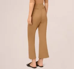 Adrianna Papell Pants & Skirts|Co-Ord Sets*Ponte Knit Pull On Pant With Kick Flare Hem In Rich Camel