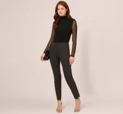 Adrianna Papell Pants & Skirts|Co-Ord Sets*Ponte Pull On Pant In Heather Charcoal