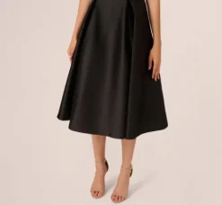 Adrianna Papell Wedding Guest Dresses|Petite-Friendly*Roll Neck Mikado Dress In