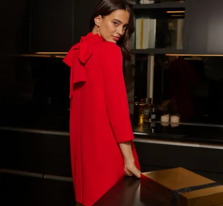 Adrianna Papell Wedding Guest Dresses|Ap Exclusives*Ruffle Mock Neck A Line Shift Dress In