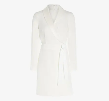 Adrianna Papell Day Dresses|Little White Dresses*Sequin Collar Tuxedo Dress In