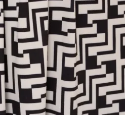 Adrianna Papell Ap Exclusives|Day Dresses*Sleeveless Geo Print Midi Dress With Knotted Detail In Black White