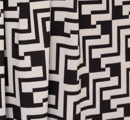 Adrianna Papell Ap Exclusives|Day Dresses*Sleeveless Geo Print Midi Dress With Knotted Detail In Black White