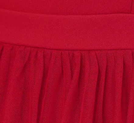 Adrianna Papell Wedding Guest Dresses|Petite-Friendly*Sleeveless Midi Dress With Square Neck And Tiered Skirt In Matador Red