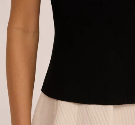 Adrianna Papell Tops & Blouses|Sweaters*Sleeveless Pearl Neck Sweater In