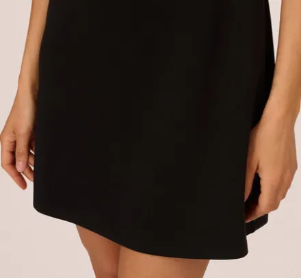 Adrianna Papell Wedding Guest Dresses|Day Dresses*Sleeveless Scuba A Line Dress With Tweet Accents In