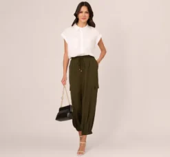 Adrianna Papell Tops & Blouses|Co-Ord Sets*Sleeveless Utility Shirt With Chest Pockets In