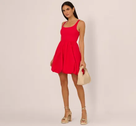 Adrianna Papell Wedding Guest Dresses|Day Dresses*Square Neck Bubble Dress In