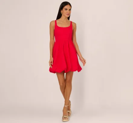 Adrianna Papell Wedding Guest Dresses|Day Dresses*Square Neck Bubble Dress In