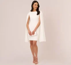 Adrianna Papell Ap Exclusives|Day Dresses*Structured Cape Sheath Dress In