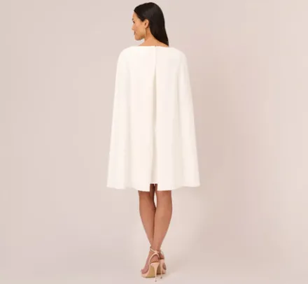Adrianna Papell Ap Exclusives|Day Dresses*Structured Cape Sheath Dress In