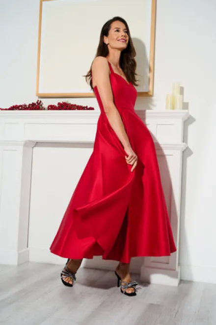 Adrianna Papell Wedding Guest Dresses*Sweetheart Mikado Ankle Dress In