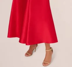 Adrianna Papell Wedding Guest Dresses*Sweetheart Mikado Ankle Dress In