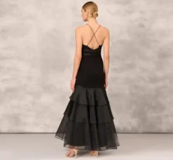 Adrianna Papell Wedding Guest Dresses|Formal Dresses*Tiered Trumpet Dress With Ruffles In
